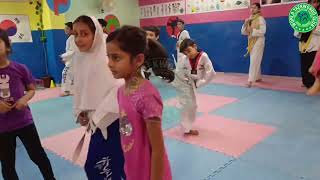 Taekwondo kids are practiced basic kicks [upl. by Rochelle]