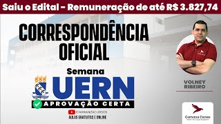 UERN  Correspondência Oficial  Concurso [upl. by Laughton]