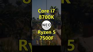 i7 8700k OC vs Ryzen 5 7500F Test in Games [upl. by Lleddaw495]