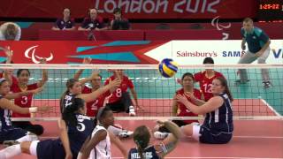 Sitting Volleyball  USA vs CHN  Womens Gold Medal Match  London 2012 Paralympic Games [upl. by Carolyne]