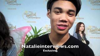 Roshon Fegan and Maria Canals Barrera Interview Tinkerbell Premiere [upl. by Litnahs581]