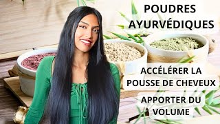 MA ROUTINE EN TANT QUINDIENNE POUR ÉPAISSIR amp APPORTER DU VOLUME AUX CHEVEUX  POUDRES AYURVÉDIQUES [upl. by Namara]