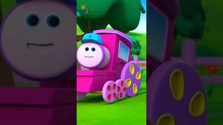 Five Little Trains shorts nurseryrhymes youtubekids ytshorts babybob [upl. by Eirallam]