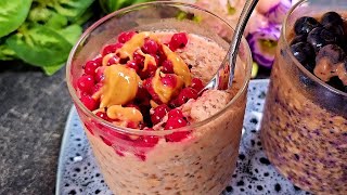 Fast And Easy Overnight Oats In 3 Minutes Without Sugar Oatmeal In A jar [upl. by Kata480]