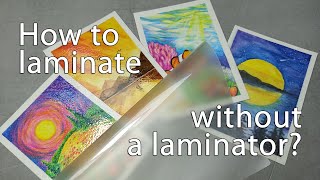 How to laminate without a laminator [upl. by Novihc159]