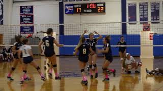 Varsity Volleyball  Pine Lake Prep  Statesville Christian [upl. by Otrebliw943]