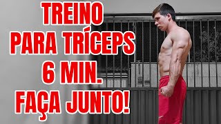 Treino para TRÍCEPS  6 MIN  FAÇA JUNTO [upl. by Samanthia]