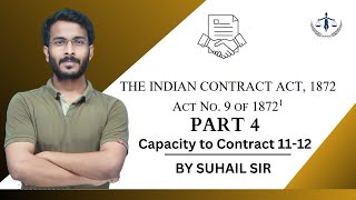 PART 4  Capacity to Contract Navigating Sections 11 and 12 of the Indian Contract Act [upl. by Aicenad343]