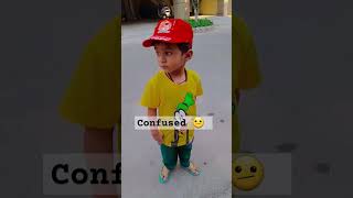 Confused kid cutebaby kids shortvideo shorts PratimaKaushalw3y [upl. by Nomannic370]