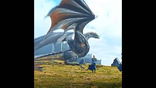 Daenerys Entry on Dragon 🐉🔥Jon Snow shorts houseofthedragon gameofthrones [upl. by Trawets]