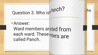 NCERT Class 6 Civics Chapter 5  Panchayati Raj Important Question Answers📚 [upl. by Blood]