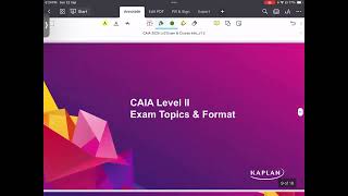 CAIA 2025 Level II Exam amp Kaplan Course Introduction [upl. by Snapp]