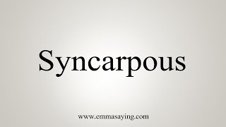 How To Say Syncarpous [upl. by Earal494]