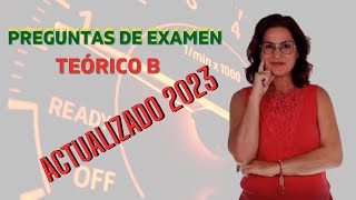 Preguntas de examen teórico del permiso b [upl. by Yuk]