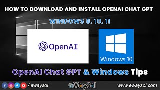 ChatGPT Desktop Application  How to Download amp Install OpenAI Chat GPT in Windows  Mac amp Linux [upl. by Thorner]