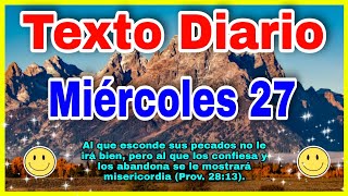 Texto diario miércoles 27 de septiembre 2023 ✅ texto diario 🔴 TEXTO DIARIO de Hoy [upl. by Michaud587]