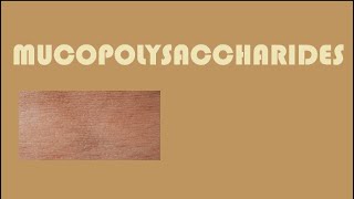 MUCOPOLYSACCHARIDES POLYSACCHARIDES  CARBOHYDRATES  GAG BIOCHEMISTRY [upl. by Nylehtak253]