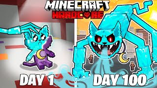 I Survived 100 Days as DIAMOND CATNAP in HARDCORE Minecraft [upl. by Naelcm835]