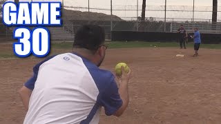 Slow Motion Pitch Softball  Offseason Softball Series  Game 30 [upl. by Adnahc]