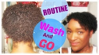 MA ROUTINE WASH AND GO  cheveux crépus frisés [upl. by Kenzi]