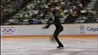 Christopher Bowman USA  1988 Calgary Figure Skating Mens Long Program US ABC [upl. by Eellac]