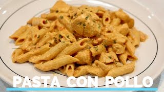 Pasta con Pollo en crema de Chipotle🍜 RECETA FACIL Y RICA [upl. by Rochelle652]