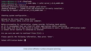 SAFAL School Server Installer Linux [upl. by Trixy]