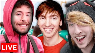 MRBEAST SQUID GAME REACTION FlamingoNightFoxx [upl. by Fidelio985]