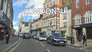 London 4K  Scenic Villages  Driving Downtown  England [upl. by Ambler990]