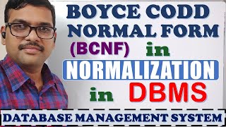 BOYCE CODD NORMAL FORM BCNF IN NORMALIZATION  NORMAL FORMS  1NF 2NF 3NF BCNF 4NF 5NFDBMS [upl. by Arimahs512]