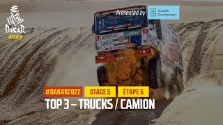 Trucks Top 3 presented by Soudah Development  Stage 5  Dakar2022 [upl. by Perrie914]