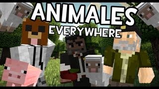 Minecraft  ANIMALES HABLANTES FOR THE WIN  Juegos del Hambre [upl. by Emirej]