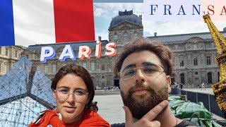 Pariste Bir Günüm Louvre Müzesi Eiffel Kulesi ve Makaronlar Fransa 12 🇲🇫 [upl. by Allak]