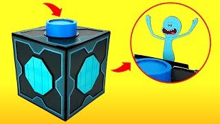 DIY CAJA de MEESEEKS de RICK Y MORTY  MANUALIDADES RECICLAJE  Te Digo Cómo [upl. by Etsirk]