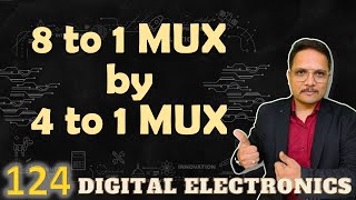 8 to 1 Multiplexer Using 4 to 1 Multiplexer Two Different Methods of Design [upl. by Aitropal]