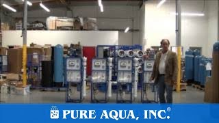 Commercial RO Water Filtration Systems Dubai 4 x 1500 GPD  wwwPureAquacom [upl. by Nwahsaj517]