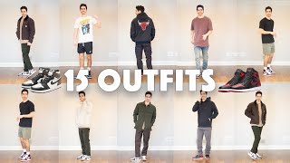 15 Easy Air Jordan 1 Outfits  Mochas Breds Royal Toes amp Bloodlines [upl. by Naitsabas221]