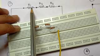 Series Parallel Circuit On Breadboard In Hindi  Series parallel combination circuit on bread board [upl. by Lissa]