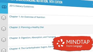 Why Study Nutrition Using MindTap from Cengage [upl. by Rheta]