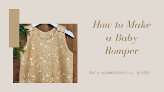 HOW TO MAKE A BABY ROMPER  ROMPER TUTORIAL  WORK WITH ME MAKING A BABY ROMPER ON MY SERGER [upl. by Loraine]