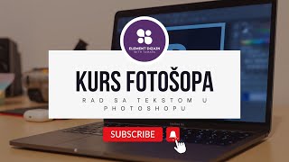 Kurs Photoshopa 2023  Tekst u Photoshopu Type Tool ep28 [upl. by Elleunamme]