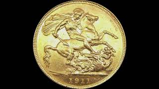 1911 FULL old gold sovereign coin [upl. by Bowie]