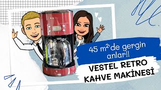 45 m²de kafeinsiz dakikalar❗️ Vestel Retro Kahve Makinesini deniyoruz 👍🏻 [upl. by Eboh]