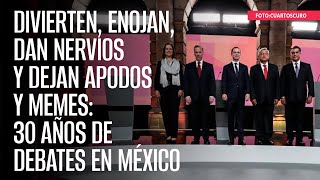 Divierten enojan dan nervios y dejan apodos y memes 30 años de debates en México [upl. by Nnylaf395]