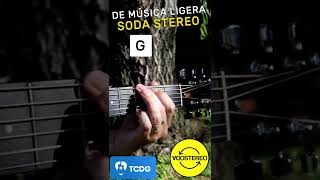 De Música Ligera  Soda Stereo  Acordes en Guitarra Acústica TCDG [upl. by Peugia]