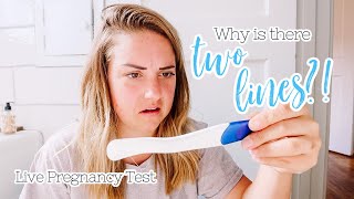 Live Pregnancy Test Reaction Positive Pregnancy Tests after Period [upl. by Llevert]