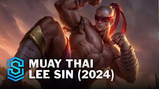 Muay Thai Lee Sin Skin Spotlight  League of Legends [upl. by Oos]