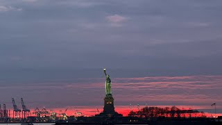 US New York ferry from Jersey Island to Battery Park [upl. by Haldeman]