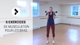 5 exercices pour muscler les bras  10 minutes  Avec haltères [upl. by Nitsej]