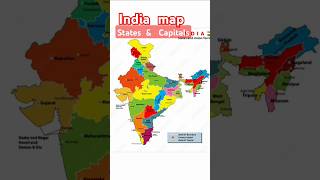 India map States amp Capitalsfacts [upl. by Drageruaeb]